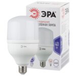Лампа светодиодная высокомощная STD LED POWER T120-40W-6500-E27 40Вт T120 колокол 6500К холод. бел. E27 3200лм Эра Б0027006 — изображение 3