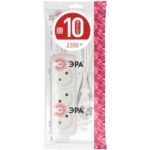 Удлинитель 3х10м без заземл. 10А IP20 U-3-10m-2х1 ПВС 2х1 Эра Б0028358 — изображение 4