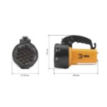 Фонарь-прожектор аккумуляторный Альфа PA-601 19LED + 24LED литиевый аккум. 3А.ч ЗУ 220В + 12В (инд. упак.) Эра Б0031036 — изображение 2