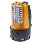 Фонарь-прожектор аккумуляторный Альфа PA-601 19LED + 24LED литиевый аккум. 3А.ч ЗУ 220В + 12В (инд. упак.) Эра Б0031036 — изображение 4