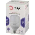 Лампа светодиодная высокомощная STD LED POWER T160-100W-6500-E27/E40 100Вт T160 колокол 6500К нейтр. бел. E27/E40 (переходник в компл.) 8000лм Эра Б0032090 — изображение 4