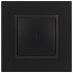Выключатель 1-кл. СП Elegance 14-1102-05 10А IP20 250В 10AX с подсветкой механизм антрацит Эра Б0034219 — изображение 6