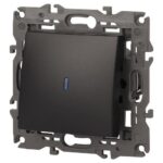 Выключатель 1-кл. СП Elegance 14-1102-05 10А IP20 250В 10AX с подсветкой механизм антрацит Эра Б0034219 — изображение 4