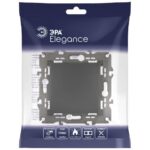 Переключатель 1-кл. СП Elegance 14-1103-05 10А IP20 250В 10AX механизм антрацит Эра Б0034227 — изображение 5