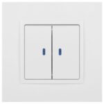 Выключатель 2-кл. СП Elegance 14-1105-01 10А IP20 250В 10AX с подсветкой механизм бел. Эра Б0034237 — изображение 6
