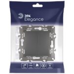 Переключатель 2-кл. СП Elegance 14-1106-05 10А IP20 250В 10AX механизм антрацит Эра Б0034247 — изображение 5