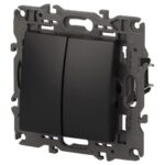 Переключатель 2-кл. СП Elegance 14-1106-05 10А IP20 250В 10AX механизм антрацит Эра Б0034247 — изображение 3