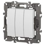 Выключатель 3-кл. СП Elegance 14-1107-01 10А IP20 250В 10AX механизм бел. Эра Б0034249 — изображение 4