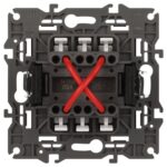 Переключатель перекрестный 1-кл. СП Elegance 14-1108-05 10А IP20 250В 10AX механизм антрацит Эра Б0034261 — изображение 3