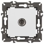 Розетка телевизионная одиночная TV 1мод. Elegance 14-3101-01 IP20 бел. Эра Б0034290