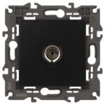 Розетка телевизионная одиночная TV 1мод. Elegance 14-3101-05 IP20 антрацит Эра Б0034294