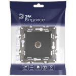 Розетка телевизионная одиночная TV 1мод. Elegance 14-3101-05 IP20 антрацит Эра Б0034294 — изображение 3