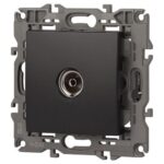 Розетка телевизионная одиночная TV 1мод. Elegance 14-3101-05 IP20 антрацит Эра Б0034294 — изображение 6