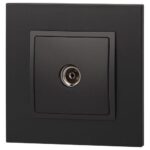 Розетка телевизионная одиночная TV 1мод. Elegance 14-3101-05 IP20 антрацит Эра Б0034294 — изображение 4