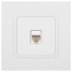 Розетка компьютерная 1-м Elegance 14-3107-01 RJ45 IP20 механизм бел. Эра Б0034302 — изображение 6