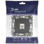 Розетка компьютерная 1-м Elegance 14-3107-05 RJ45 IP20 механизм антрацит Эра Б0034306 — изображение 5