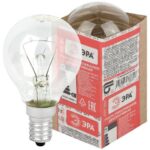 Лампа накаливания ДШ 40-230-Е14 40Вт шар (P45) 230В Е14 ЭРА Б0039132