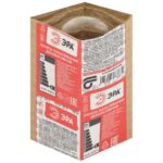 Лампа накаливания ДШ 60-230-Е27 60Вт шар (P45) 230В Е27 ЭРА Б0039135 — изображение 2
