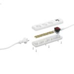 Удлинитель 3х1.5м без заземл. 10А IP20 U-3s-1.5m-2х1 ПВС 2х1 с выкл. Эра Б0044049 — изображение 2