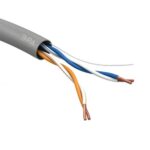 Кабель витая пара U/UTP кат.5E 2х2х24AWG solid CU PVC сер. (м) Эра Б0044428 — изображение 2