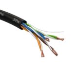 Кабель витая пара U/UTP кат.5E 4х2х24AWG solid CU PE Outdoor черн. (м) Эра Б0044431 — изображение 2
