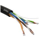 Кабель витая пара U/UTP кат.5E 4х2х24AWG solid CCA PE Outdoor Simple черн. (м) Эра Б0044436 — изображение 2