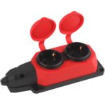Колодка удлинителя 2-м с заземл. 16А IP44 K-2e-RED-IP44 каучук красн. Эра Б0044551 — изображение 5