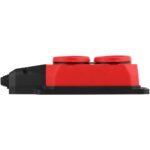 Колодка удлинителя 2-м с заземл. 16А IP44 K-2e-RED-IP44 каучук красн. Эра Б0044551 — изображение 3