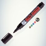 Маркер перманентный "Multi Marker" 3мм пулевидный черн. Crown Б0048239 — изображение 2