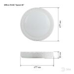 Светильник светодиодный Классик SPB-6-70-RC Savern W 70Вт 3400-5500К потолочный с пультом ДУ ЭРА Б0051097 — изображение 7