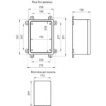 Корпус ЩМП-П 350х250х150 IK10 IP65 УХЛ1 box352515_g пластик. Эра Б0052363 — изображение 2