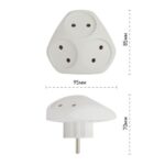 Разветвитель 3-м без заземл. 10А IP20 SPx-3-W бел. Эра Б0053481 — изображение 2