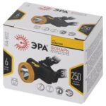 Фонарь светодиодный аккумуляторный налобный GA-802 3Вт 2режима Li-Ion 1500мАч IP40 желт./черн. Эра Б0055349 — изображение 6