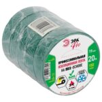 Изолента ПВХ 19ммх20м PRO150GREEN ПВХ 150мкм проф. зел. Эра Б0057291 — изображение 2