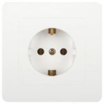 Розетка 1-м СП Style 7-202-01 16А 250В IP20 2P+E Schuko с заземл. бел. Intro Б0060619