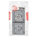 Розетка Эксперт 11-2503-01 2х2P+E гориз. IP55 16А-250В ОУ бел. Эра Б0063264 — изображение 4