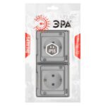 Розетка Эксперт 11-2523-01 2х2P+E гориз. IP55 16А-250В СУ бел. Эра Б0063276 — изображение 4