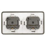 Розетка Эксперт 11-2523-01 2х2P+E гориз. IP55 16А-250В СУ бел. Эра Б0063276 — изображение 3
