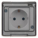 Розетка Эксперт 11-2502-01 2P+E IP55 шторки 16А-250В ОУ бел. Эра Б0063280 — изображение 2