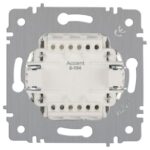 Выключатель 2-кл. СП Accent 6-104-01 10А IP20 250В AL/CU бел. Intro Б0063452 — изображение 2