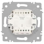 Переключатель 1-кл. СП Accent 6-103-01М 10А IP20 250В AL/CU бел. матов. Intro Б0063476 — изображение 3