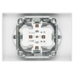 Розетка 2-м СП Accent 6-205-01 16А IP20 250В 2P+E Schuko AL/CU бел. Intro Б0063485 — изображение 3
