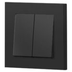 Выключатель 2-кл. СП Accent 6-104-05 10А IP20 250В AL/CU антрацит Intro Б0063488 — изображение 2