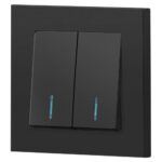 Выключатель 2-кл. СП Accent 6-105-05 10А IP20 250В с подсветкой AL/CU антрацит Intro Б0063516 — изображение 4