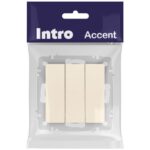 Выключатель 3-кл. СП Accent 6-106-02 10А IP20 250В AL/CU сл.кость Intro Б0063534 — изображение 5