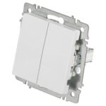 Переключатель 2-кл. СП Accent 6-107-01 10А IP20 250В AL/CU бел. Intro Б0063554 — изображение 3