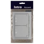 Розетка 2-м СП Accent 6-210-01 16А IP44 250В 2P+E Schuko с крышками защ. шторки AL/CU бел. Intro Б0063577 — изображение 5