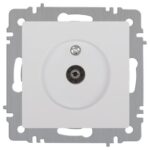 Розетка телевизионная одиночная TV СП Accent 6-301-01 IP20 бел. Intro Б0063601