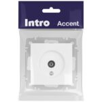 Розетка телевизионная одиночная TV СП Accent 6-301-01М IP20 бел. матов. Intro Б0063603 — изображение 5