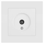 Розетка телевизионная одиночная TV СП Accent 6-301-01М IP20 бел. матов. Intro Б0063603 — изображение 6